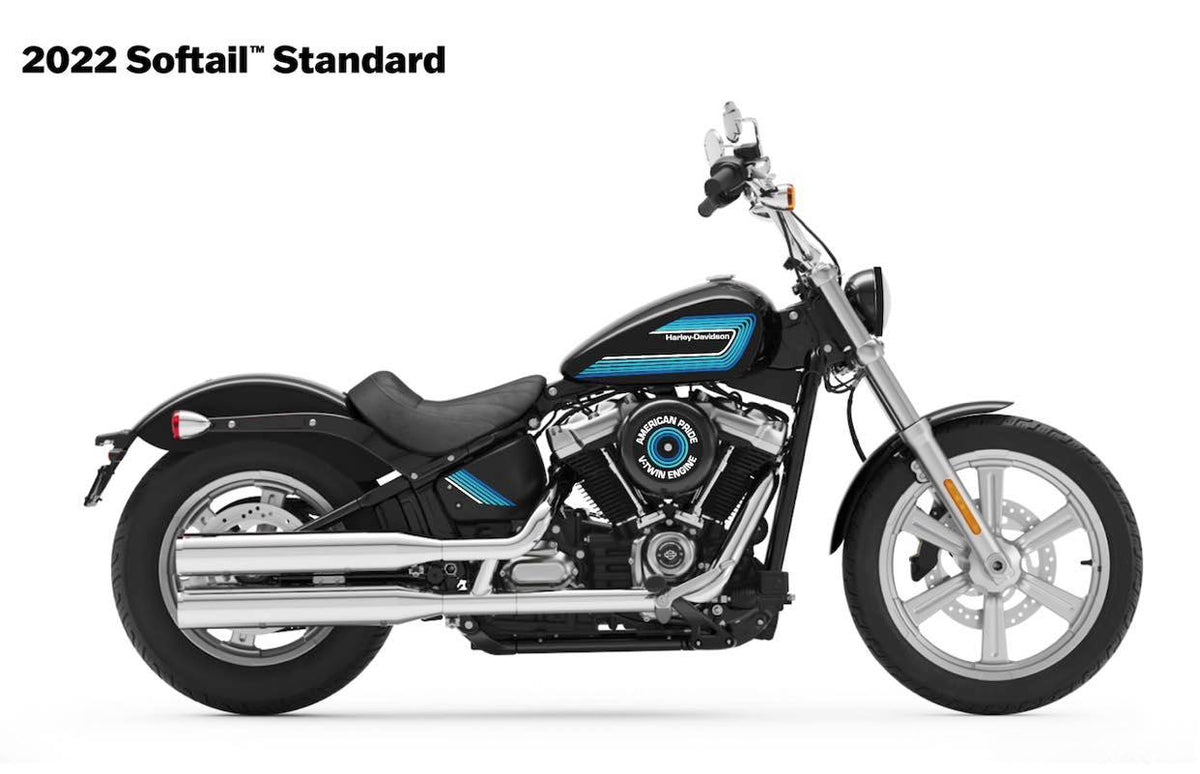 Harley-Davidson Softail Standard / Street Bob Decal Kit (2022+) – 5 Designs | Burn-Out-Design