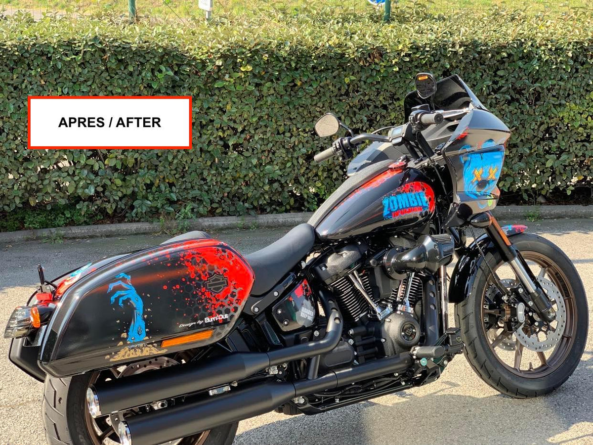 Kit Déco Harley-Davidson Low Rider ST (2022+) — 22 Designs | Stickers Vinyle HD | Made in France
