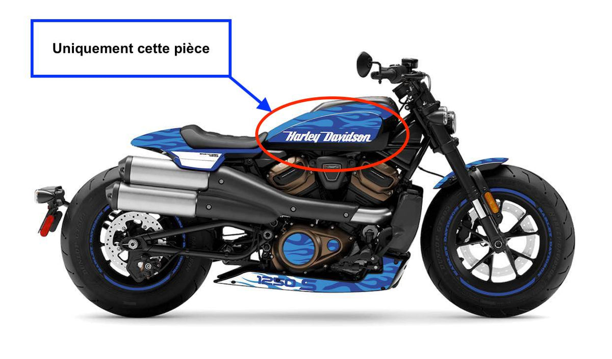 Harley-Davidson Sportster S 1250 Tank Decal Stickers (2022+) – Left & Right | Burn-Out-Design