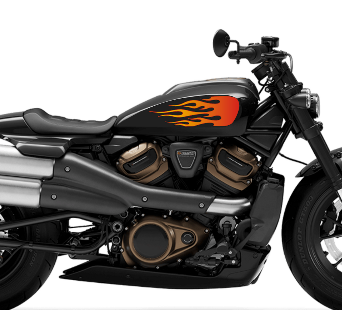 Harley-Davidson Sportster S 1250 Tank Decal Stickers (2022+) – Left & Right | Burn-Out-Design