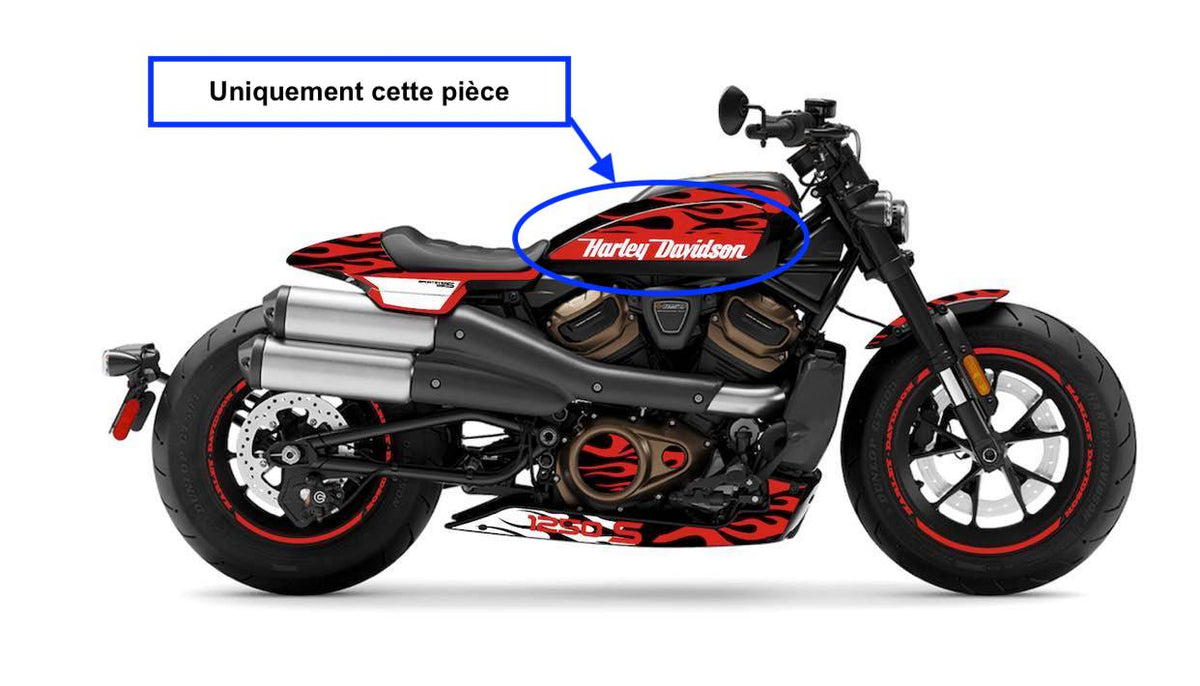 Harley-Davidson Sportster S 1250 Tank Decal Stickers (2022+) – Left & Right | Burn-Out-Design