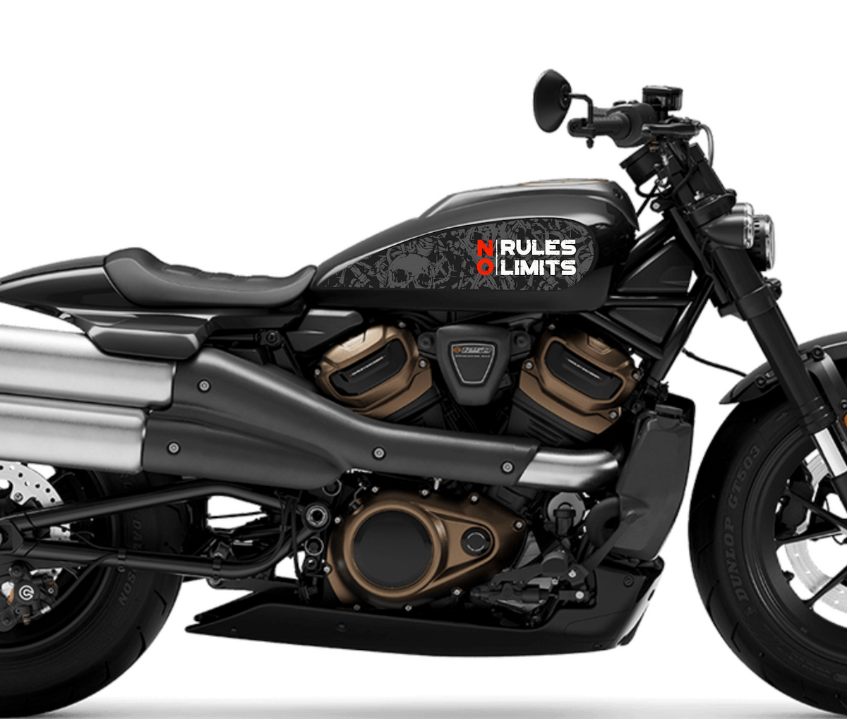 Harley-Davidson Sportster S 1250 Tank Decal Stickers (2022+) – Left & Right | Burn-Out-Design