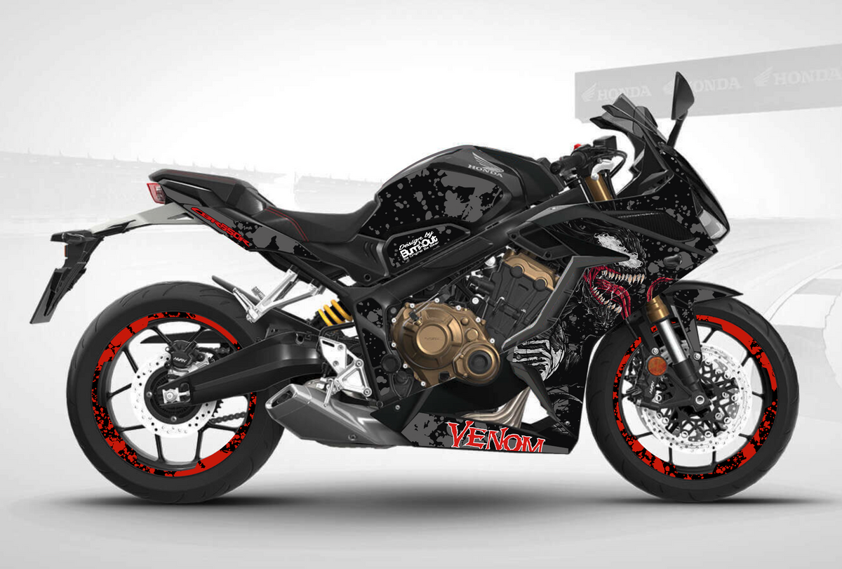 Kit Déco Honda CBR 650 R 2019+ – Venom, Fireblade, BOL, Racing | Jantes en Option | Made in France
