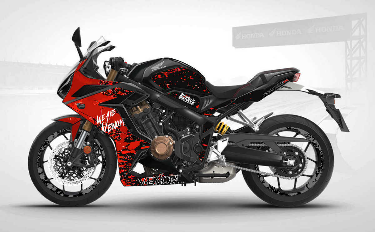 Kit Déco Honda CBR 650 R 2019+ – Venom, Fireblade, BOL, Racing | Jantes en Option | Made in France