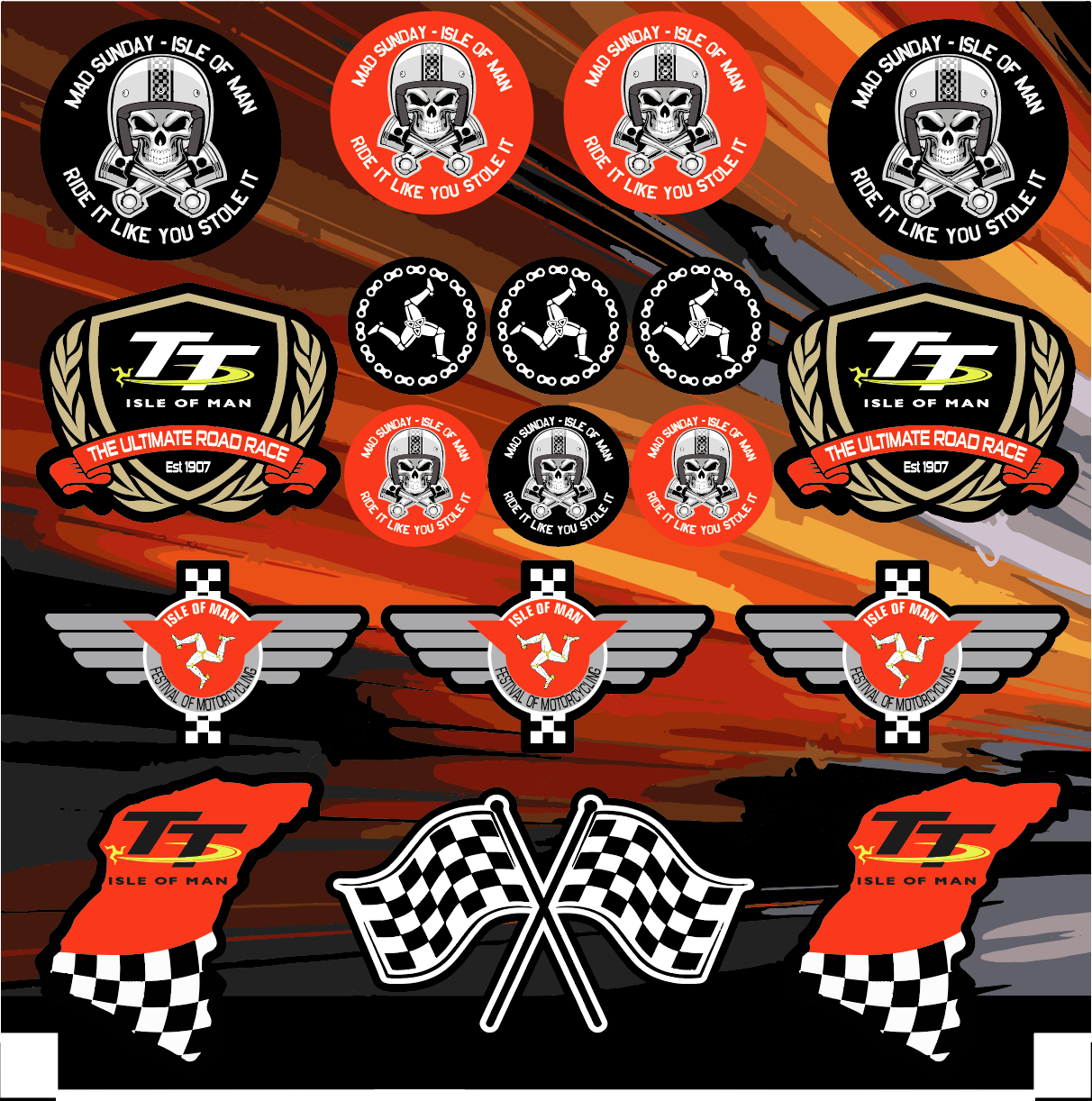 Stickers / Autocollants A4