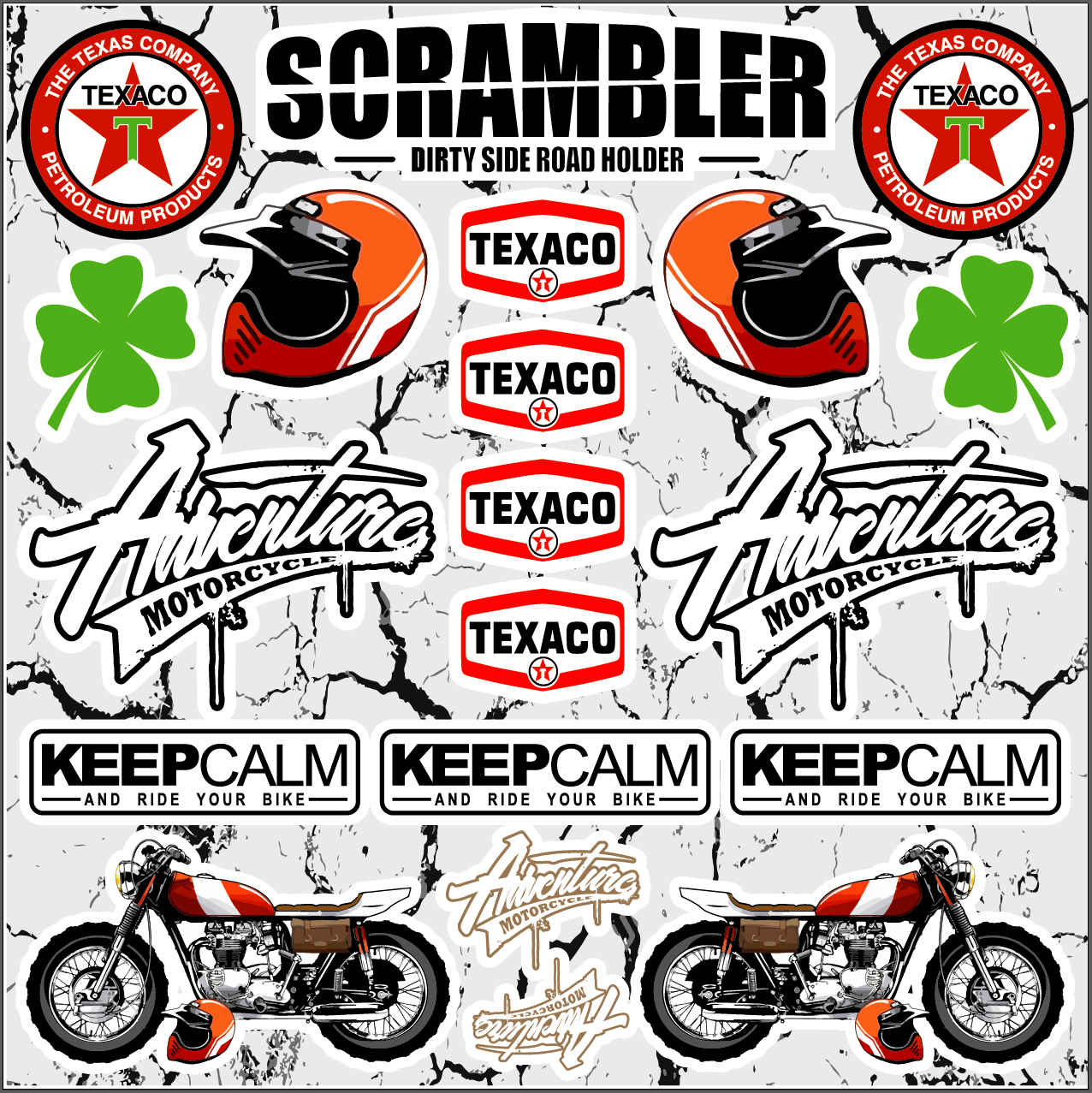 Stickers / Autocollants A4