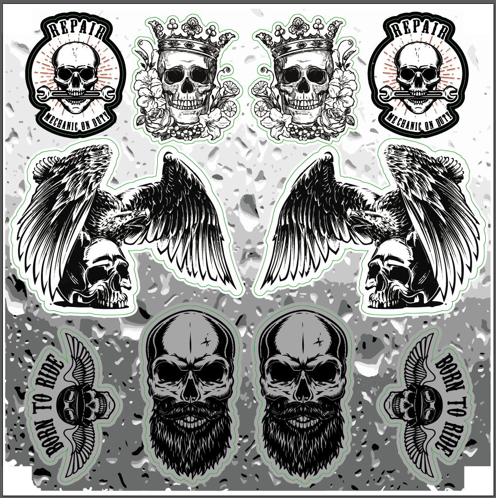 Stickers / Autocollants A4