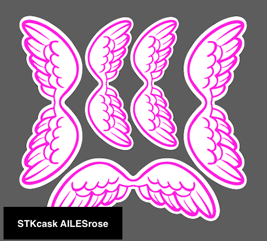 Stickers rétroréflechissants de casques: GIRLY