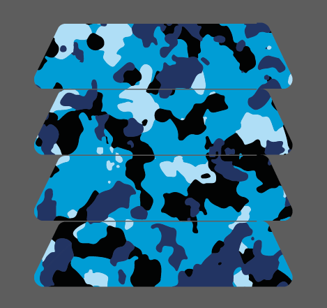 Stickers rétroréfléchissants de casque : CAMOUFLAGE