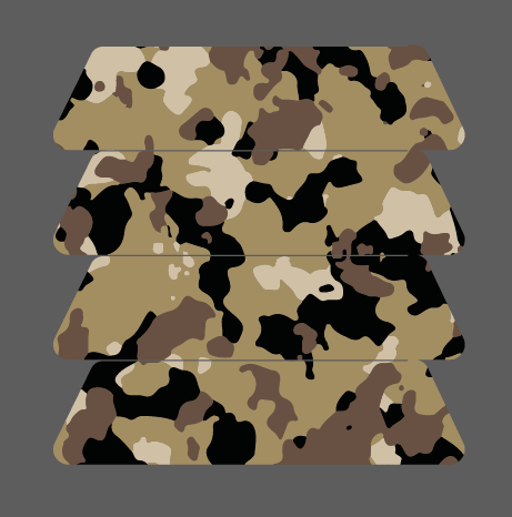 Stickers rétroréfléchissants de casque : CAMOUFLAGE