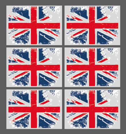 Stickers rétroréflechissants de casques: DRAPEAUX