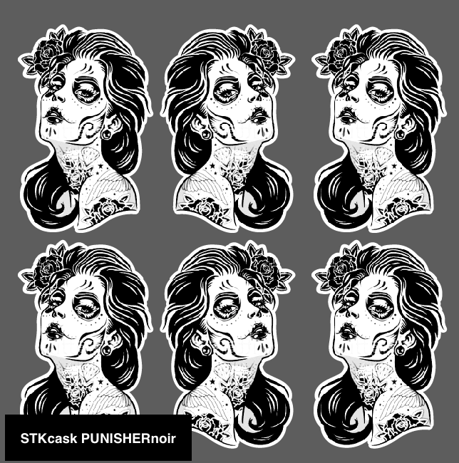 Stickers rétroréflechissants de casques: GIRLY