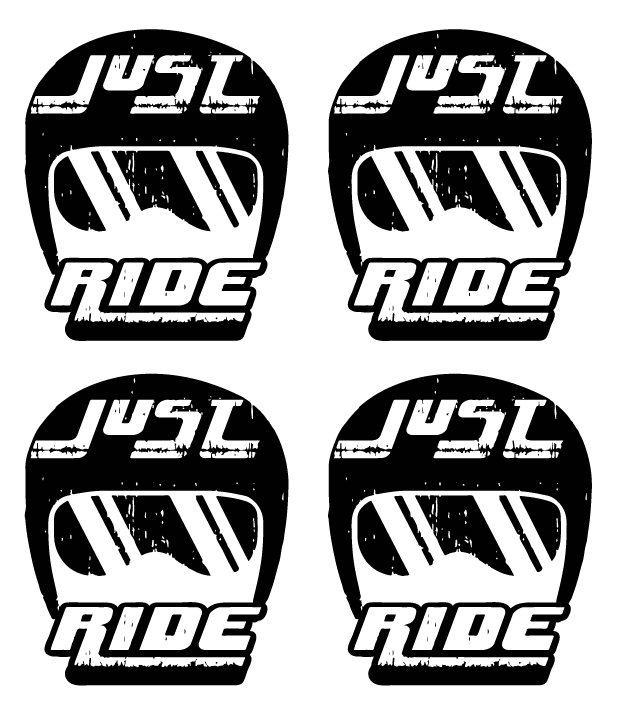 Stickers rétroréfléchissants de casque : FUN
