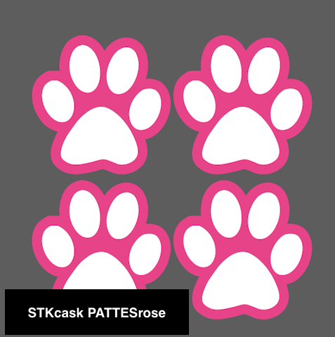 Stickers rétroréflechissants de casques: GIRLY