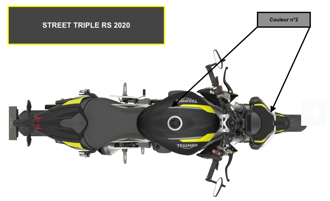 TRIUMPH STREET TRIPLE RS 2020 - 2021 (DEUX couleurs)