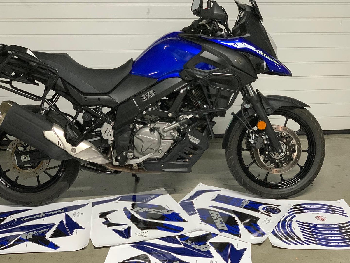 Kit Déco Suzuki V-STROM 650 / 650 XT (2017+) — 10 Designs Trail Adventure | Made in France