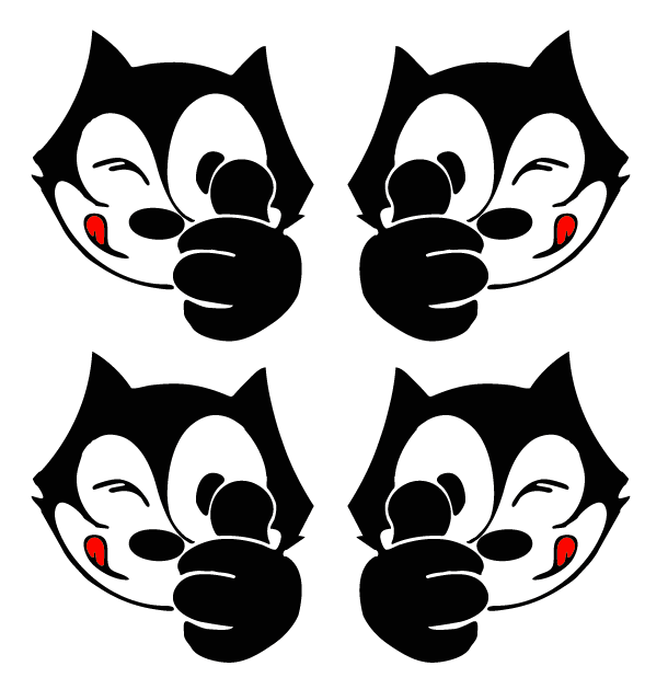 Stickers rétroréfléchissants casque moto FUN – 23 motifs