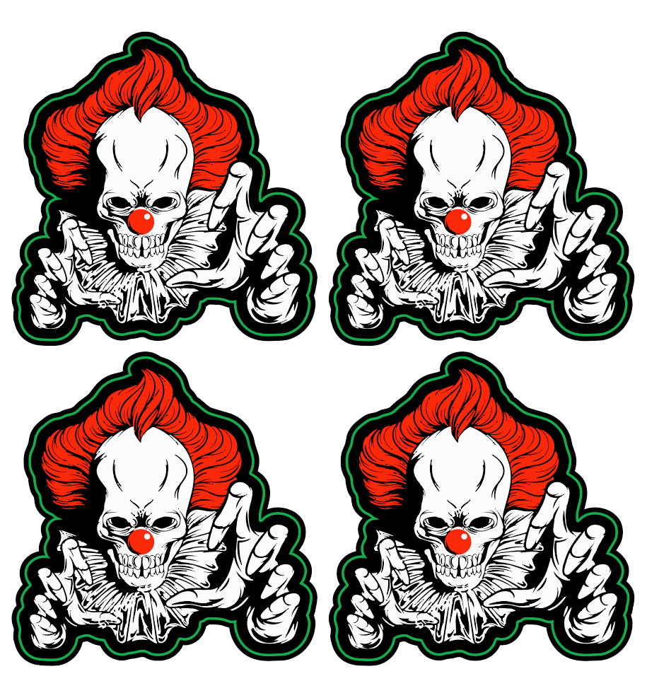 Stickers rétroréfléchissants casque moto FUN – 23 motifs