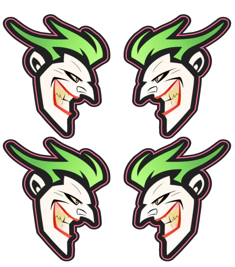 Stickers rétroréfléchissants casque moto FUN – 23 motifs