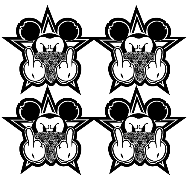 Stickers rétroréfléchissants casque moto FUN – 23 motifs