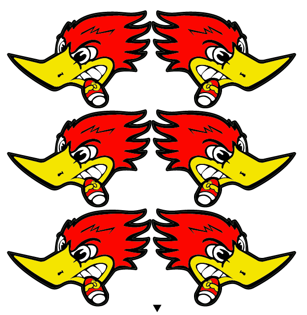 Stickers rétroréfléchissants casque moto FUN – 23 motifs