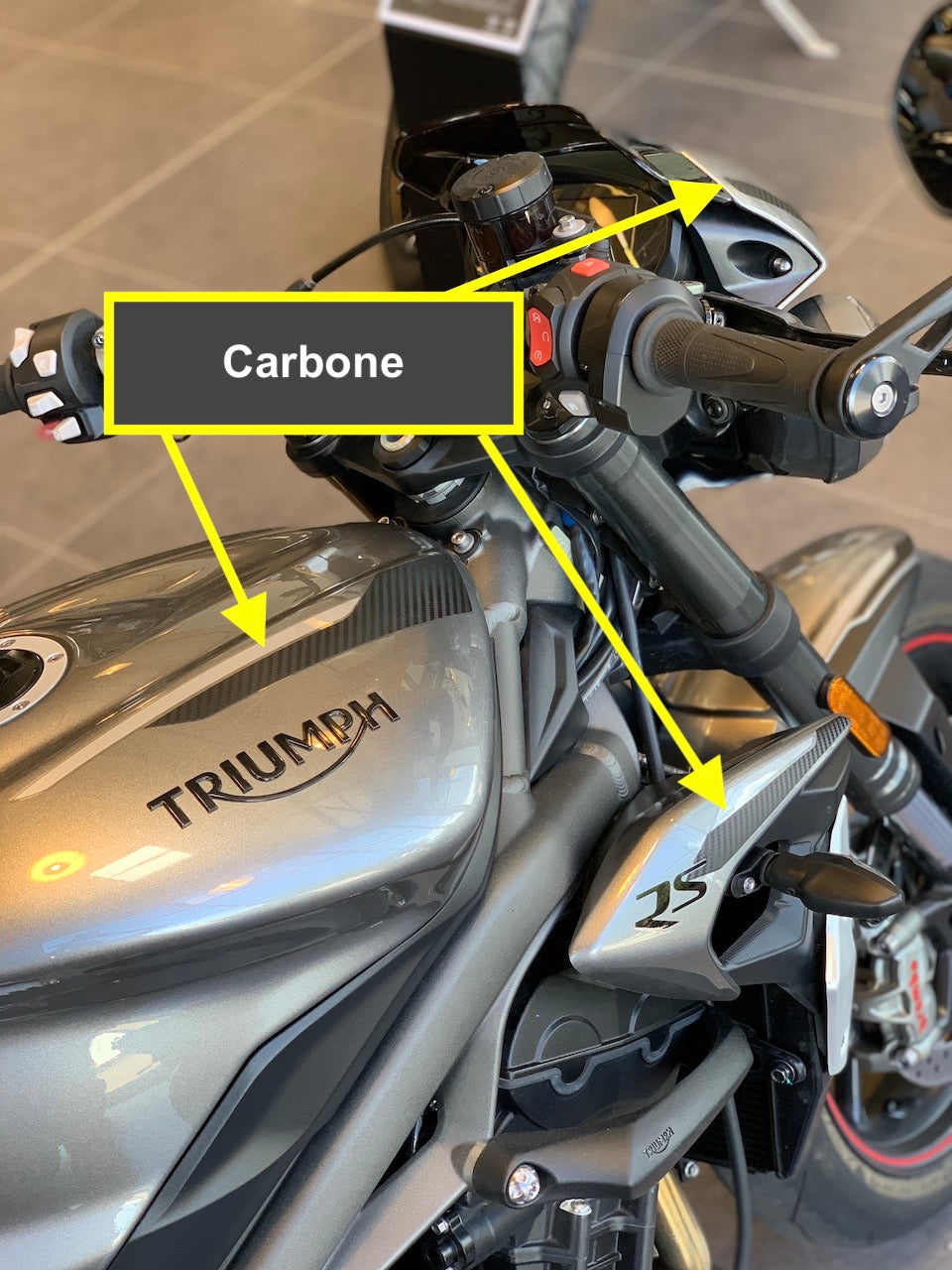 Kit Déco Triumph Street Triple RS 2020-2021 – Recouvrement 2 Couleurs | Burn-Out-Design