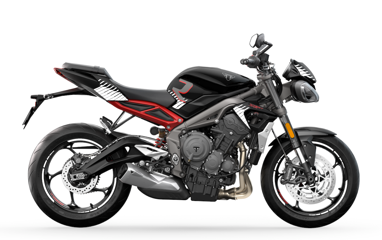 TRIUMPH STREET TRIPLE R - 2022 (avec les hachures)