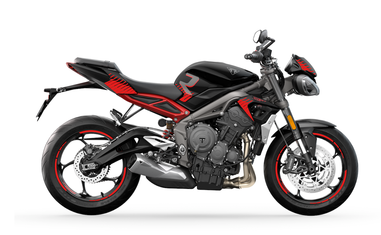 TRIUMPH STREET TRIPLE R - 2022 (avec les hachures)