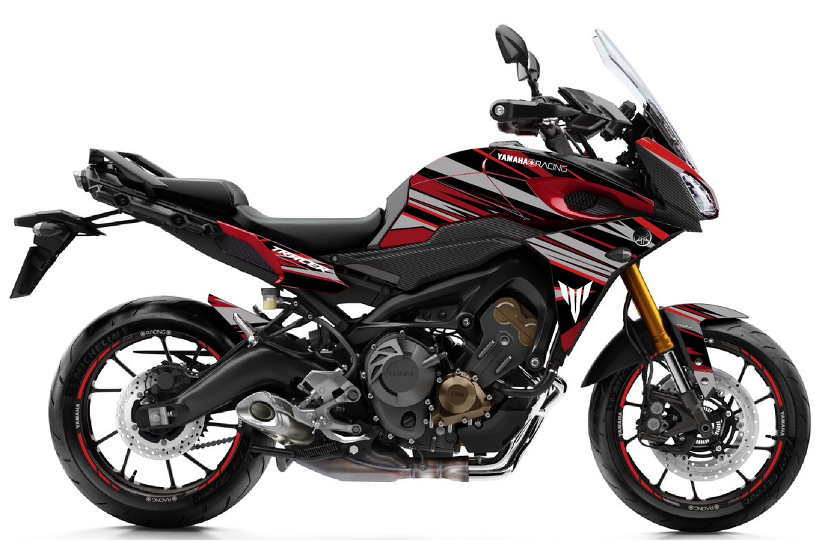 Yamaha MT-09 Tracer / Tracer 900 (2015-2017) – Kit Déco Stickers GRAPHIX | Jantes Incluses
