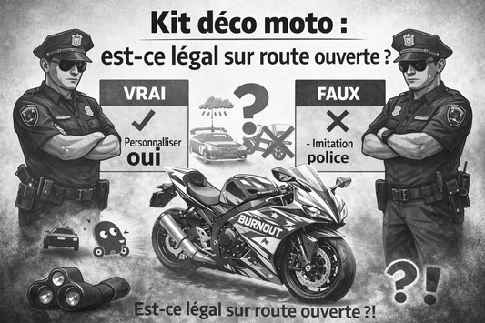 Kit déco moto : est-ce légal sur route ouverte ?