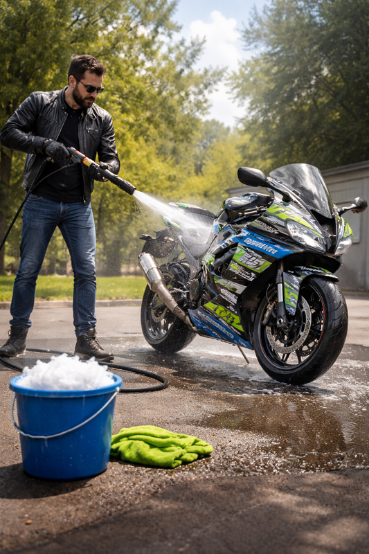 Entretien : comment laver sa moto sans abîmer ses stickers ?