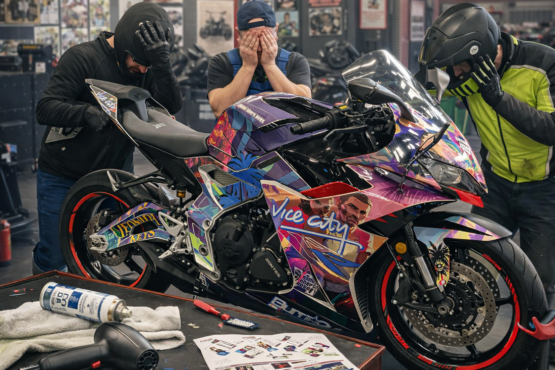 Les erreurs à éviter avant de poser un kit déco moto
