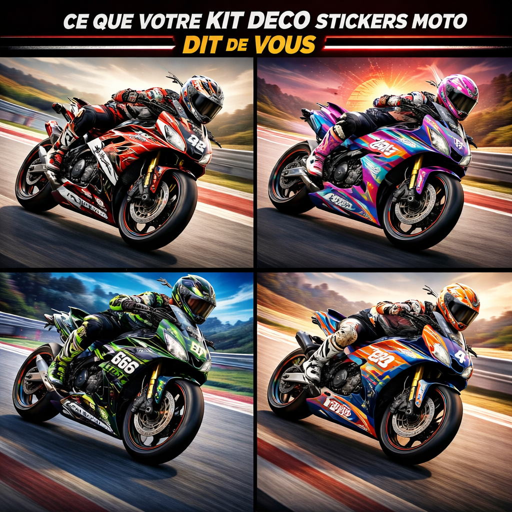 Ce que votre kit déco stickers moto dit de vous...