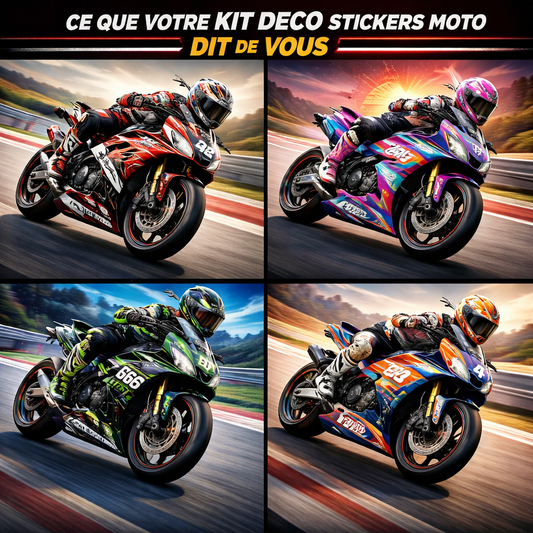 Ce que votre kit déco stickers moto dit de vous...