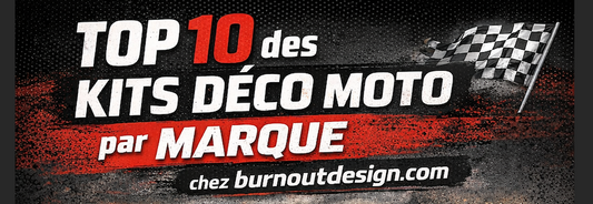 Top 10 kits déco moto par marque – Burn-Out Design : KTM, Honda, Kawasaki, BMW, Triumph