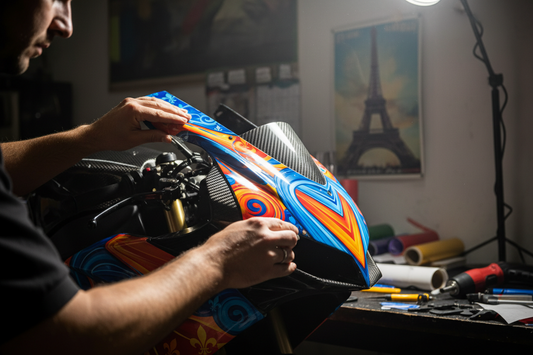 Burn-Out Design : kits déco moto artisanaux premium, fabriqués en France