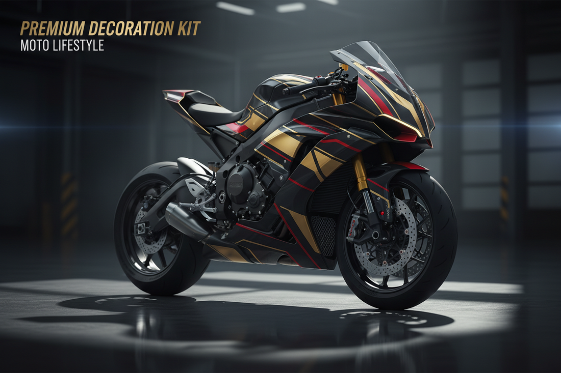 Guide pour choisir un kit déco moto premium en 2026 – transformation avant après par Burn-Out-Design, fabrication française