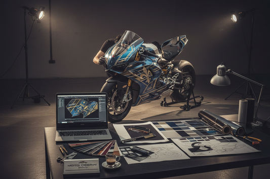 Kit déco moto original créé par Burn-Out Design — design exclusif made in France