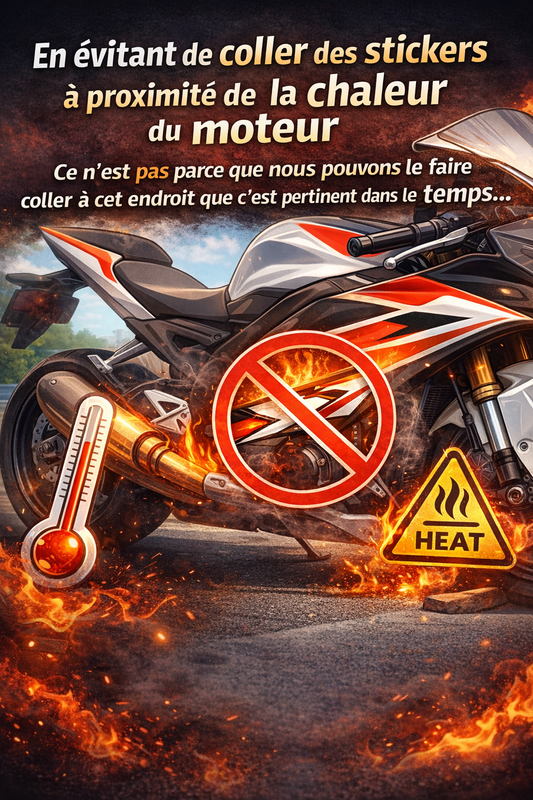 Sticker moto résistant à la pluie, au soleil et à la chaleur : mythe ou réalité ? Étude de cas chez Burn-Out Design