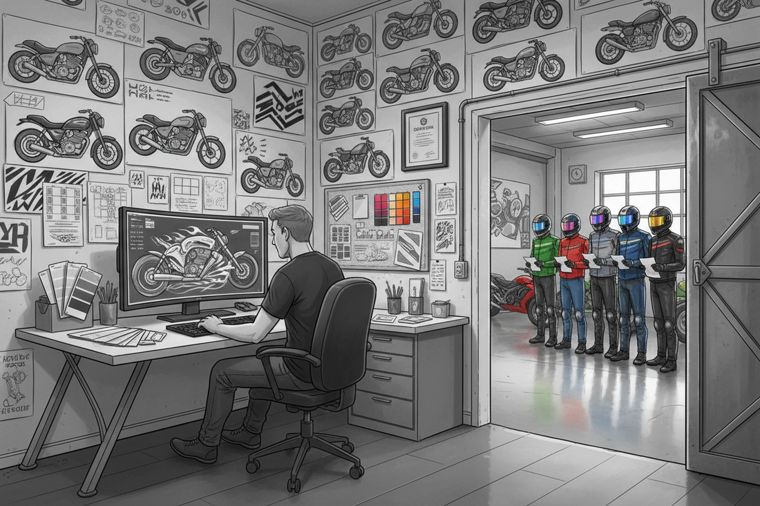 Du graphisme à la route : comment naît un kit déco moto chez Burn-Out Design ?