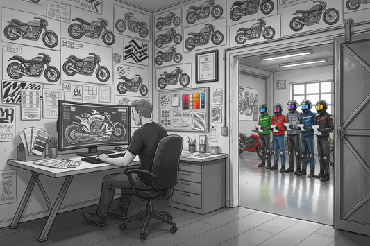 Du graphisme à la route : comment naît un kit déco moto chez Burn-Out Design ?