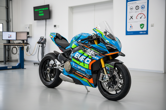 Poser un kit déco ne va pas à l’encontre du contrôle technique des motos en Europe : explications.