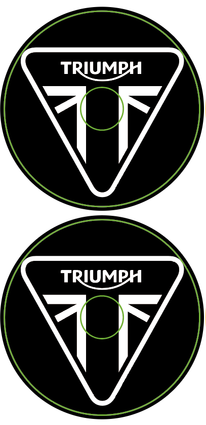 Stickers (x2) pour Catadioptres TRIUMPH