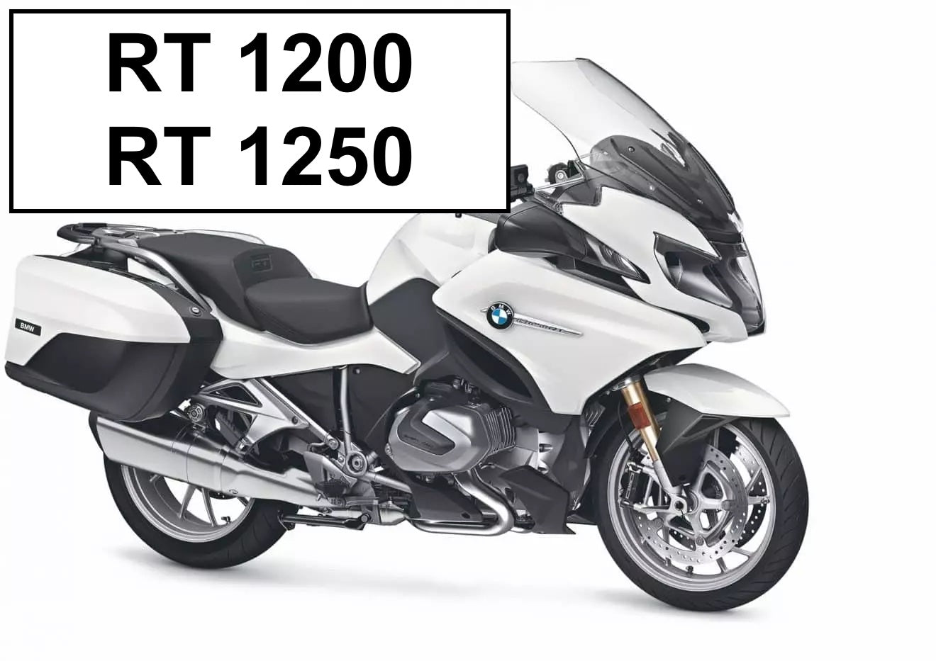 BMW R 1200 RT et R 1250 RT d'origine sans kit déco – vue de profil avant personnalisation Burn-Out Design