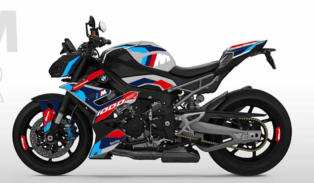 BMW S1000R M1000R M stickers burnoutdesign