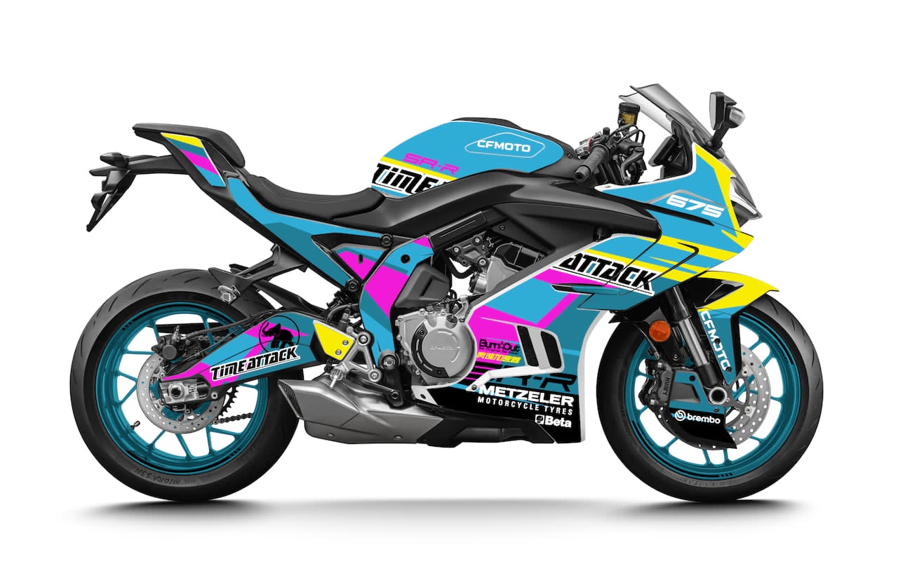 CFMOTO-MOTO-675-SR-675SRR-personnalisation-kit-deco-stickers-burn-out-design TIME ATTACK RACE