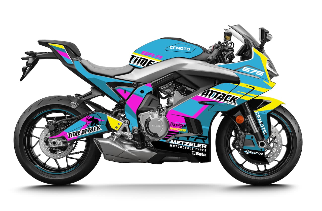 CFMOTO-MOTO-675-SR-675SRR-personnalisation-kit-deco-stickers-burn-out-design-TIME-ATTACK-profil