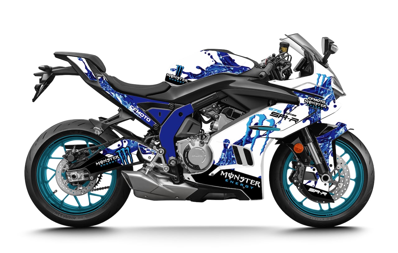 CFMOTO-MOTO-675-SR-675SRR-personnalisation-kit-deco-stickers-burn-out-design-monster-Bleu-Blanc