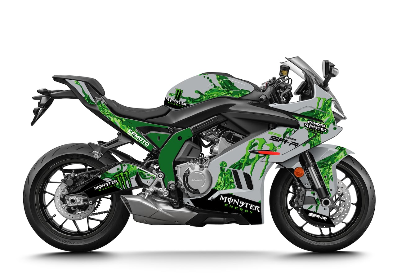 CFMOTO-MOTO-675-SR-675SRR-personnalisation-kit-deco-stickers-burn-out-design-monster-Vert-Gris