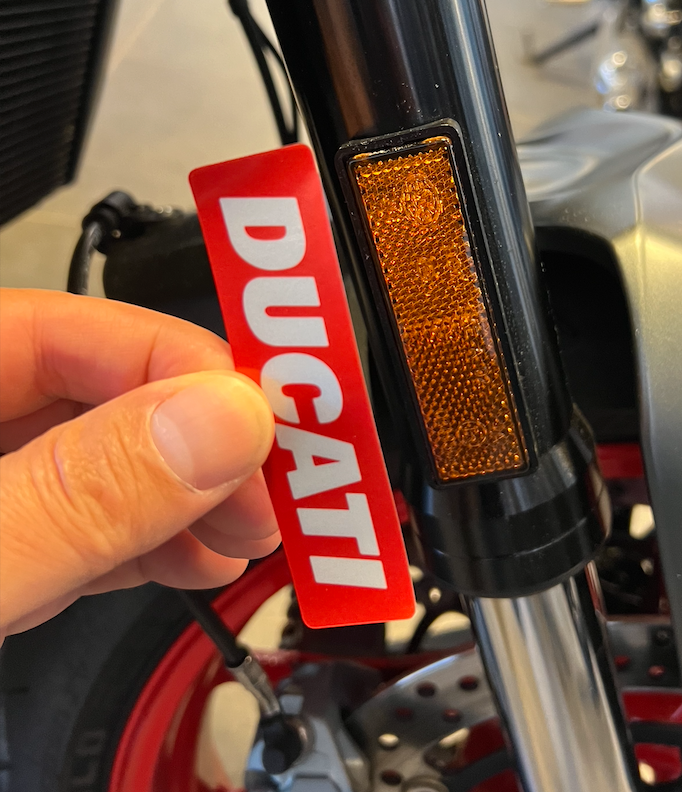 Stickers (x2) pour Catadioptres DUCATI